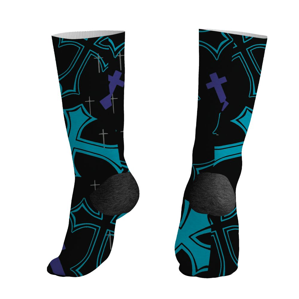 Aqua-8s-NastyJamz-Socks-Match-God-Got-Me-3D-All-Over-Print