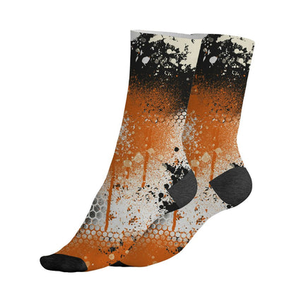 AJ 1 Shattered Backboard.NastyJamz Socks Match.23 Painted Graffiti
