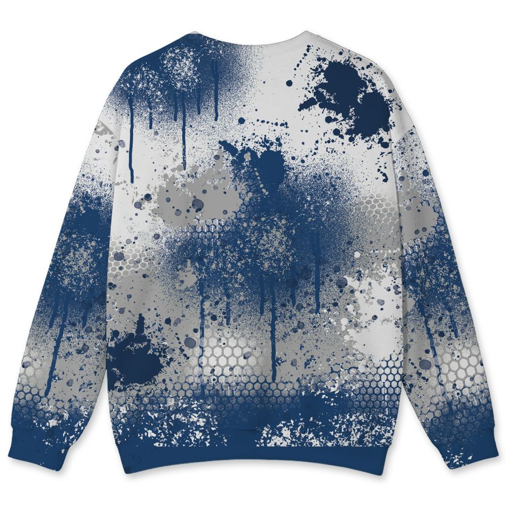 French-Blue-12s-NastyJamz-Sweatshirt-Match-23-Painted-Graffiti