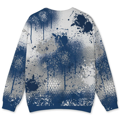 French-Blue-12s-NastyJamz-Sweatshirt-Match-23-Painted-Graffiti