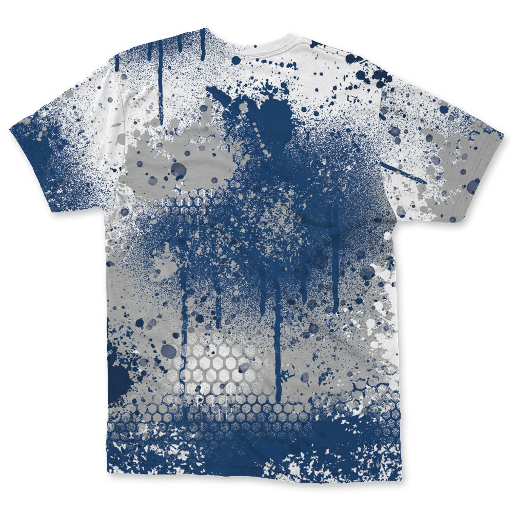 French-Blue-12s-NastyJamz-T-Shirt-Match-23-Painted-Graffiti