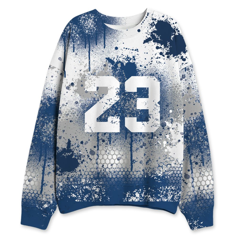 French-Blue-12s-NastyJamz-Sweatshirt-Match-23-Painted-Graffiti
