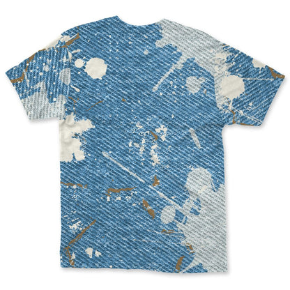 Denim-Worn-Blue-4s-NastyJamz-T-Shirt-Match-Hustle-Move-In-Silence-3D-All-Over-Print
