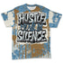 Denim-Worn-Blue-4s-NastyJamz-T-Shirt-Match-Hustle-Move-In-Silence-3D-All-Over-Print