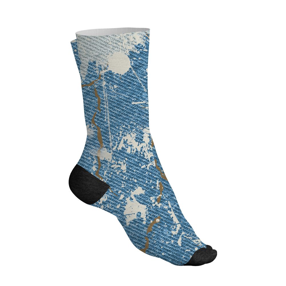 Denim-Worn-Blue-4s-NastyJamz-Socks-Match-Hustle-Move-In-Silence-3D-All-Over-Print