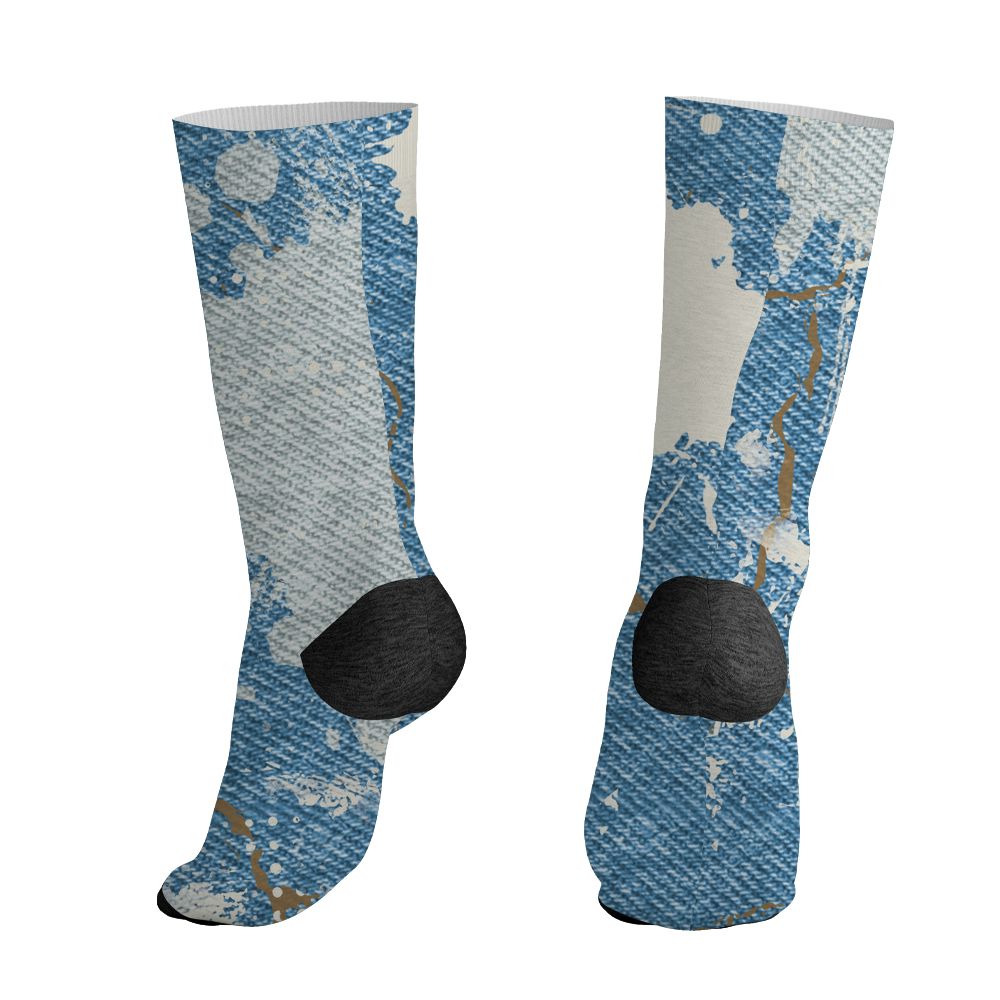 Denim-Worn-Blue-4s-NastyJamz-Socks-Match-Hustle-Move-In-Silence-3D-All-Over-Print