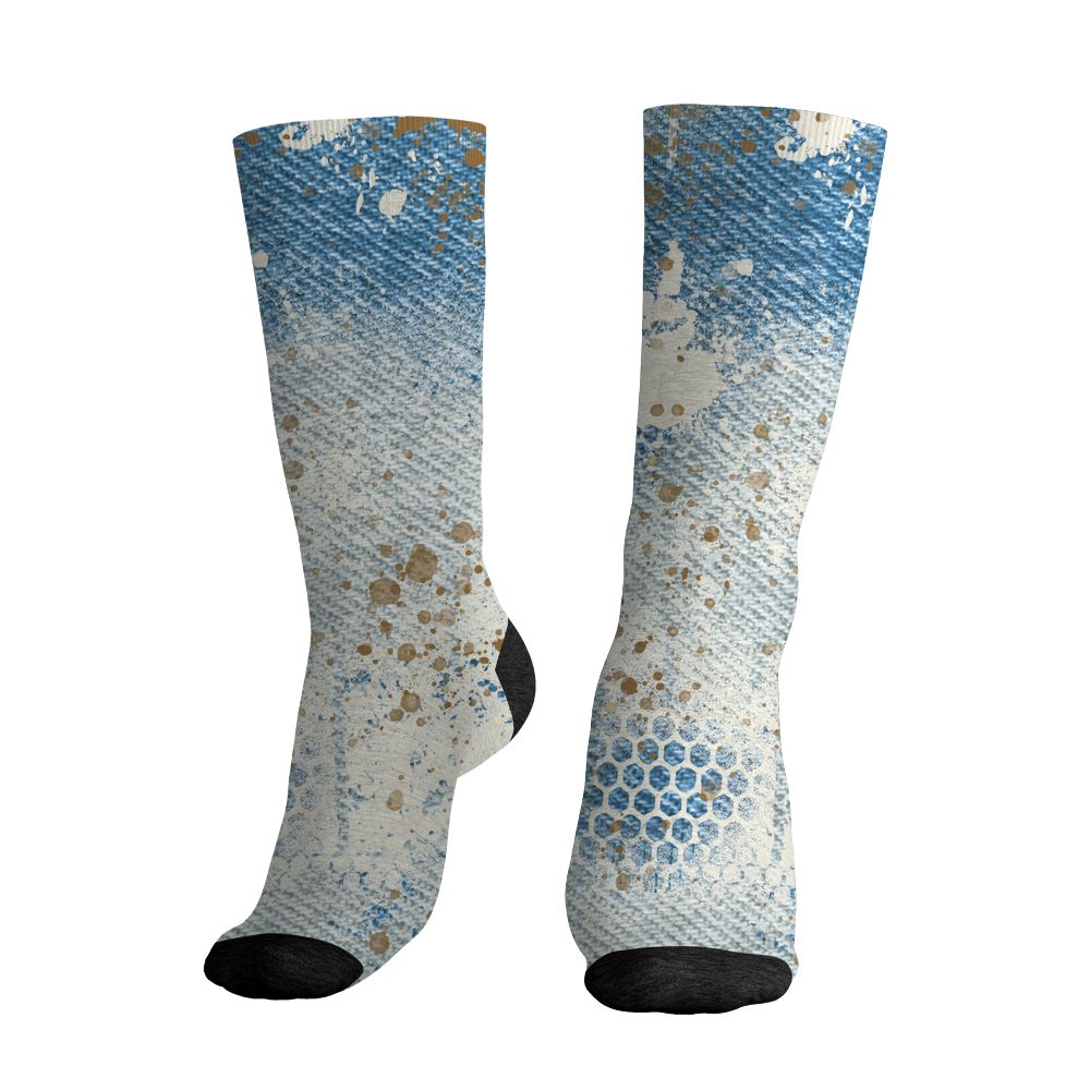 Denim-Worn-Blue-4s-NastyJamz-Socks-Match-23-Painted-Graffiti