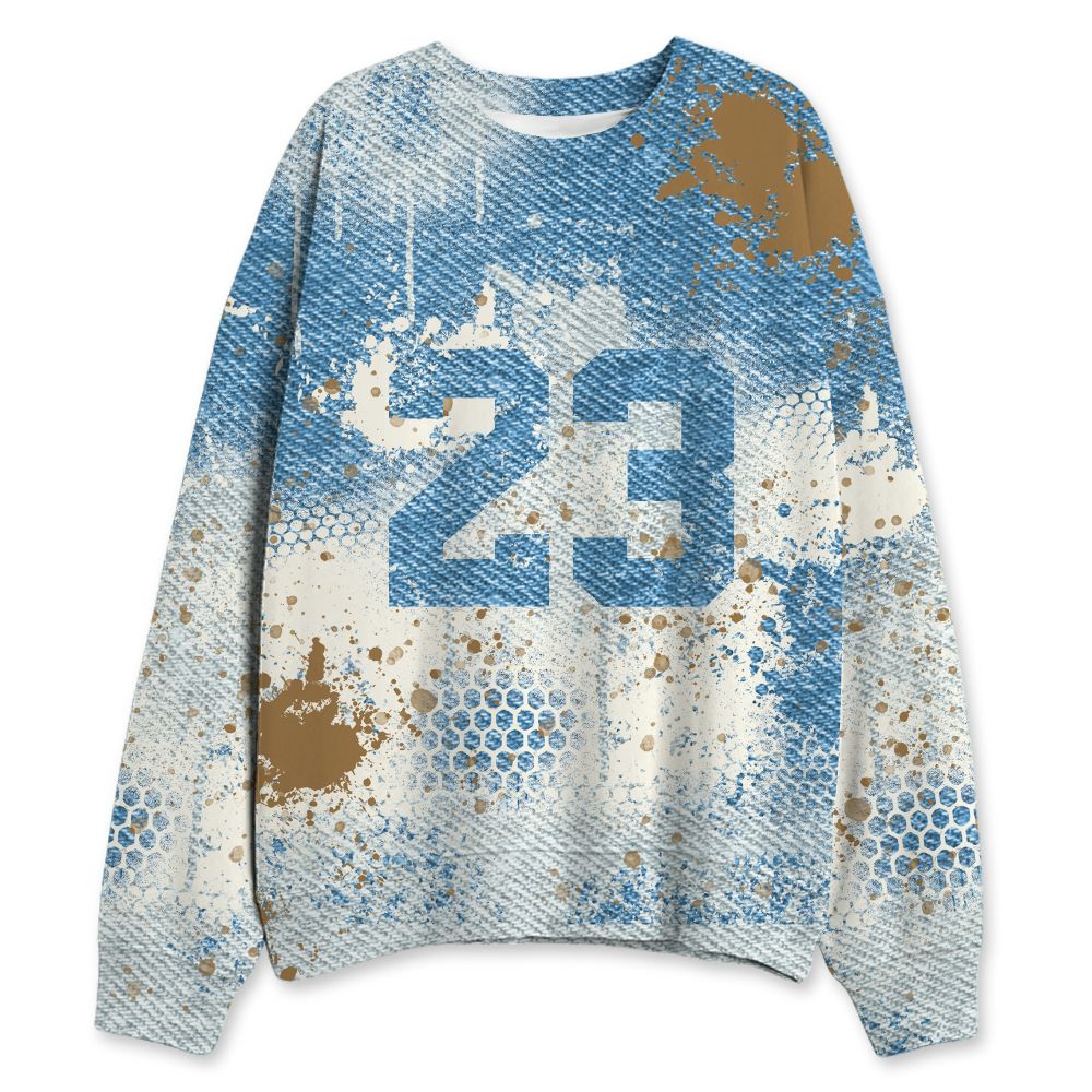 Denim-Worn-Blue-4s-NastyJamz-Sweatshirt-Match-23-Painted-Graffiti-3D-All-Over-Print