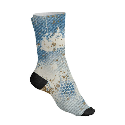 Denim-Worn-Blue-4s-NastyJamz-Socks-Match-23-Painted-Graffiti