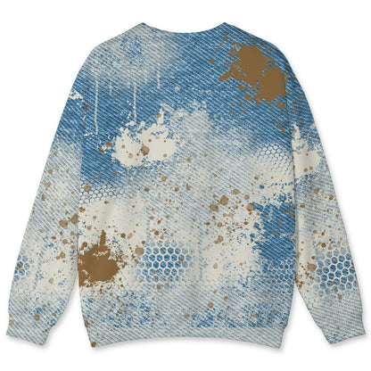 Denim-Worn-Blue-4s-NastyJamz-Sweatshirt-Match-23-Painted-Graffiti-3D-All-Over-Print