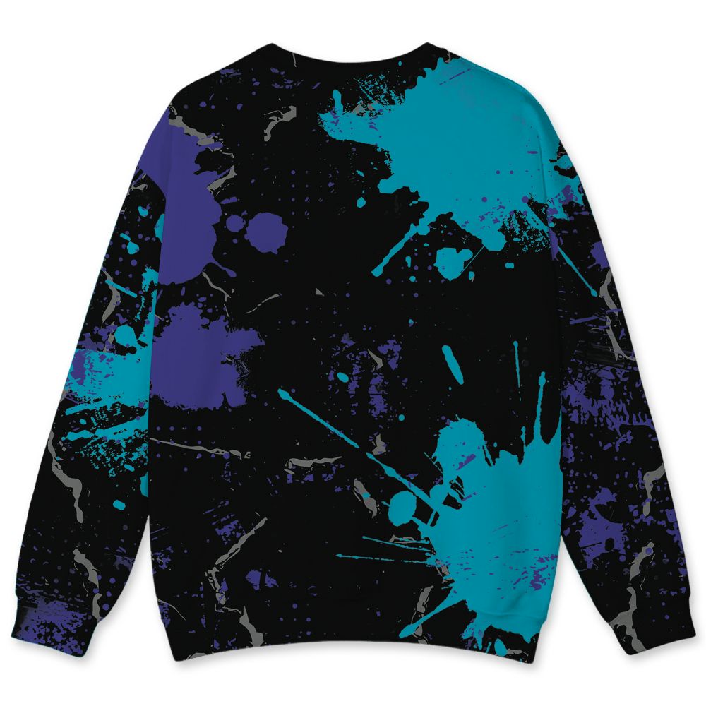 Aqua-8s-NastyJamz-Sweatshirt-Match-Hustle-Move-In-Silence-3D-All-Over-Print