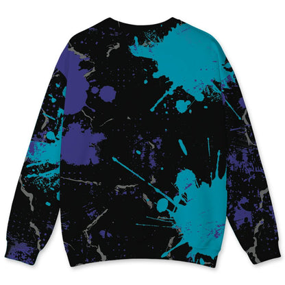 Aqua-8s-NastyJamz-Sweatshirt-Match-Hustle-Move-In-Silence-3D-All-Over-Print