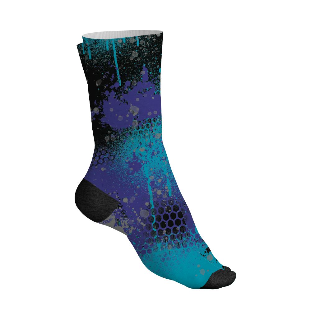 Aqua-8s-NastyJamz-Socks-Match-23-Painted-Graffiti