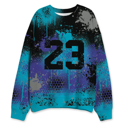 Aqua-8s-NastyJamz-Sweatshirt-Match-23-Painted-Graffiti-3D-All-Over-Print