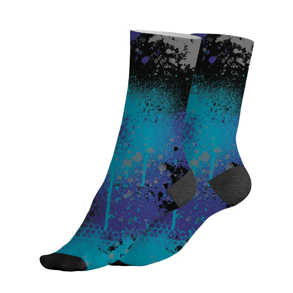 Aqua-8s-NastyJamz-Socks-Match-23-Painted-Graffiti