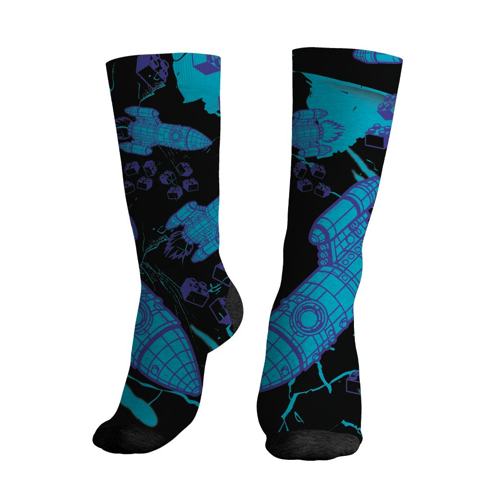 Aqua-8s-NastyJamz-Socks-Match-Born-To-Stand-Out-3D-All-Over-Print