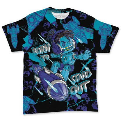 Aqua-8s-NastyJamz-T-Shirt-Match-Born-To-Stand-Out-3D-All-Over-Print