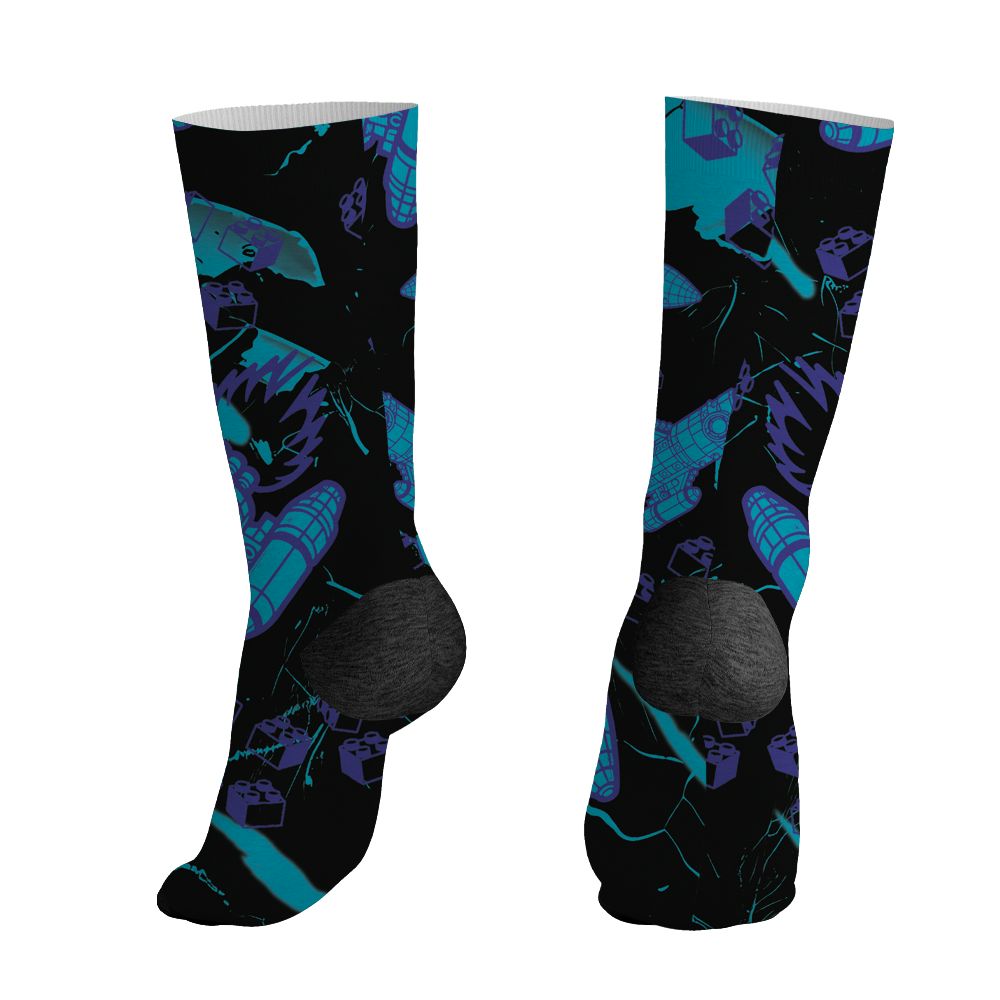 Aqua-8s-NastyJamz-Socks-Match-Born-To-Stand-Out-3D-All-Over-Print
