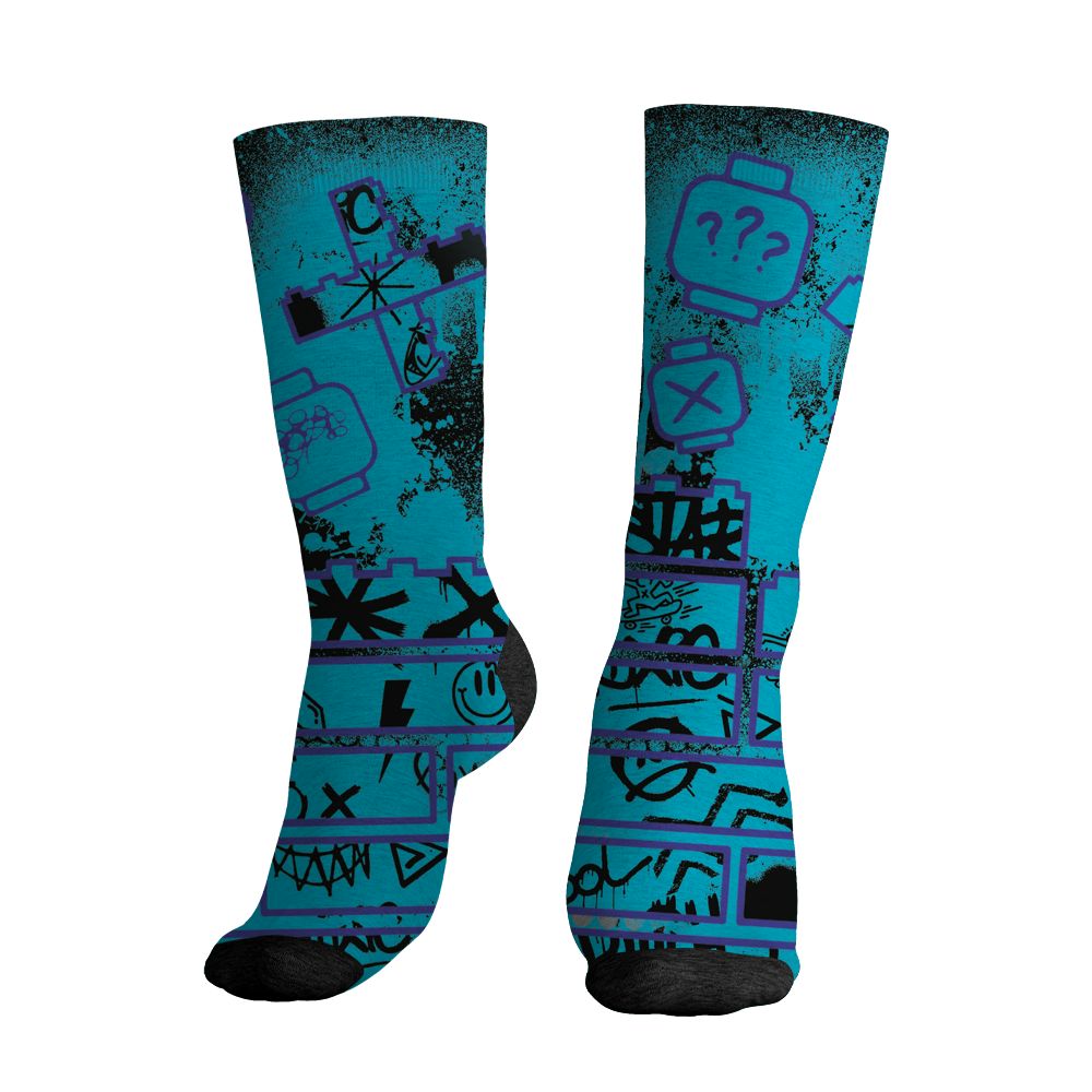 Aqua-8s-NastyJamz-Socks-Match-No-Stock-Emotion-3D-All-Over-Print