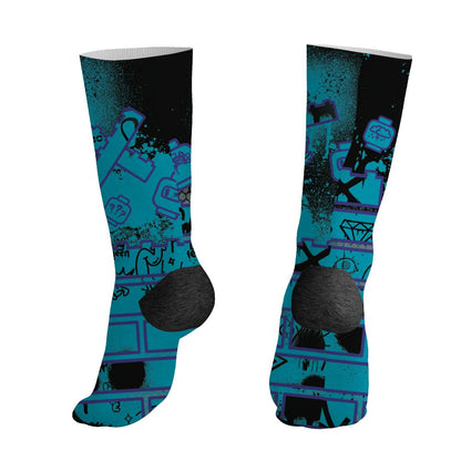 Aqua-8s-NastyJamz-Socks-Match-No-Stock-Emotion-3D-All-Over-Print