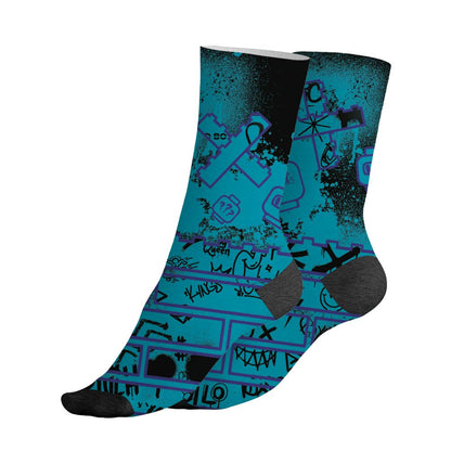 Aqua-8s-NastyJamz-Socks-Match-No-Stock-Emotion-3D-All-Over-Print