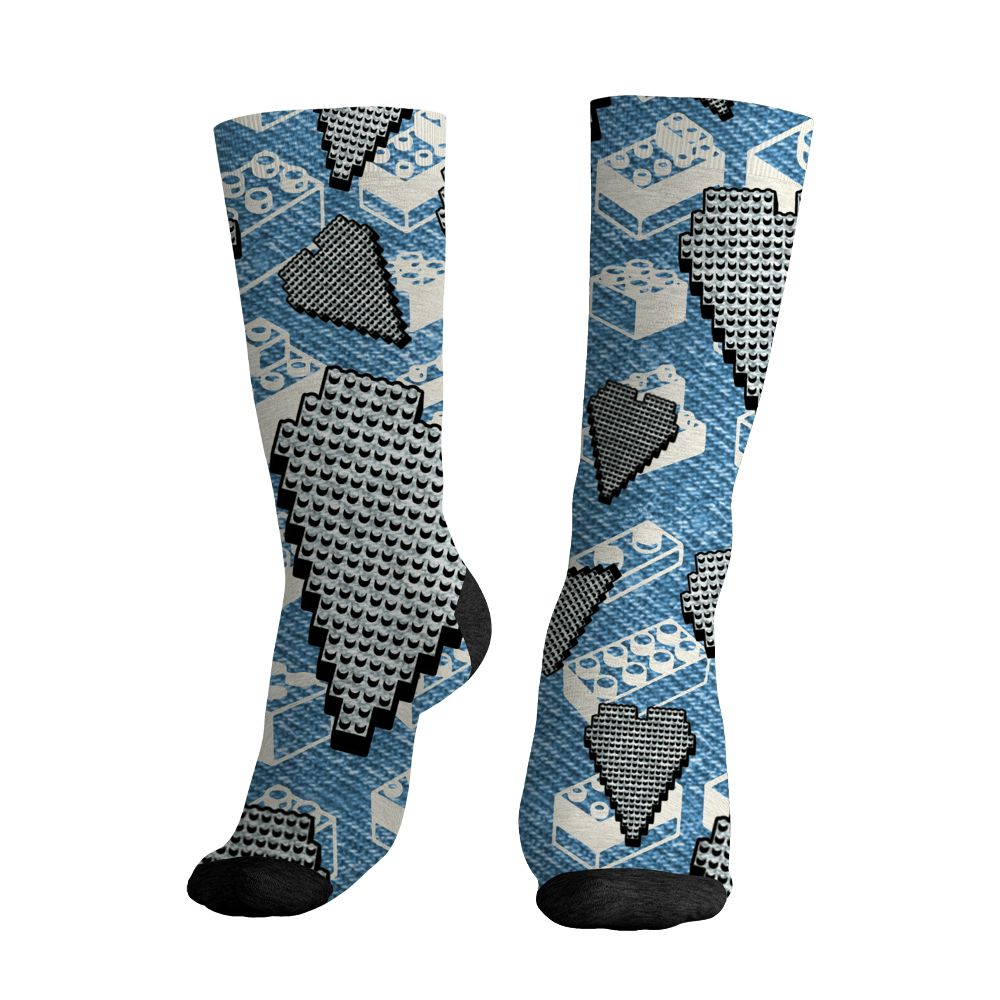Denim-Worn-Blue-4s-NastyJamz-Socks-Match-Loyalty-Over-Likes-3D-All-Over-Print