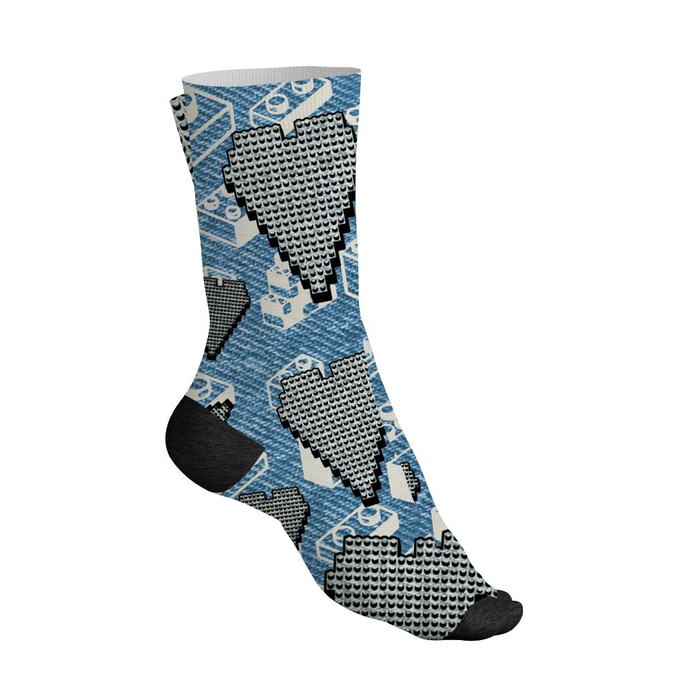 Denim-Worn-Blue-4s-NastyJamz-Socks-Match-Loyalty-Over-Likes-3D-All-Over-Print