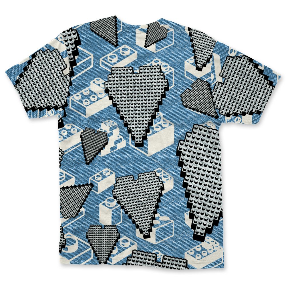 Denim-Worn-Blue-4s-NastyJamz-T-Shirt-Match-Loyalty-Over-Likes-3D-All-Over-Print