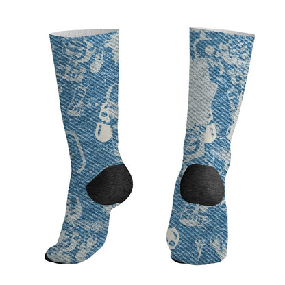 Denim-Worn-Blue-4s-NastyJamz-Socks-Match-Glowing-Heart-Inside-3D-All-Over-Print