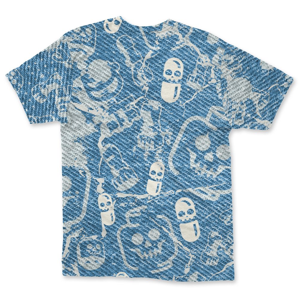 Denim-Worn-Blue-4s-NastyJamz-T-Shirt-Match-Glowing-Heart-Inside-3D-All-Over-Print