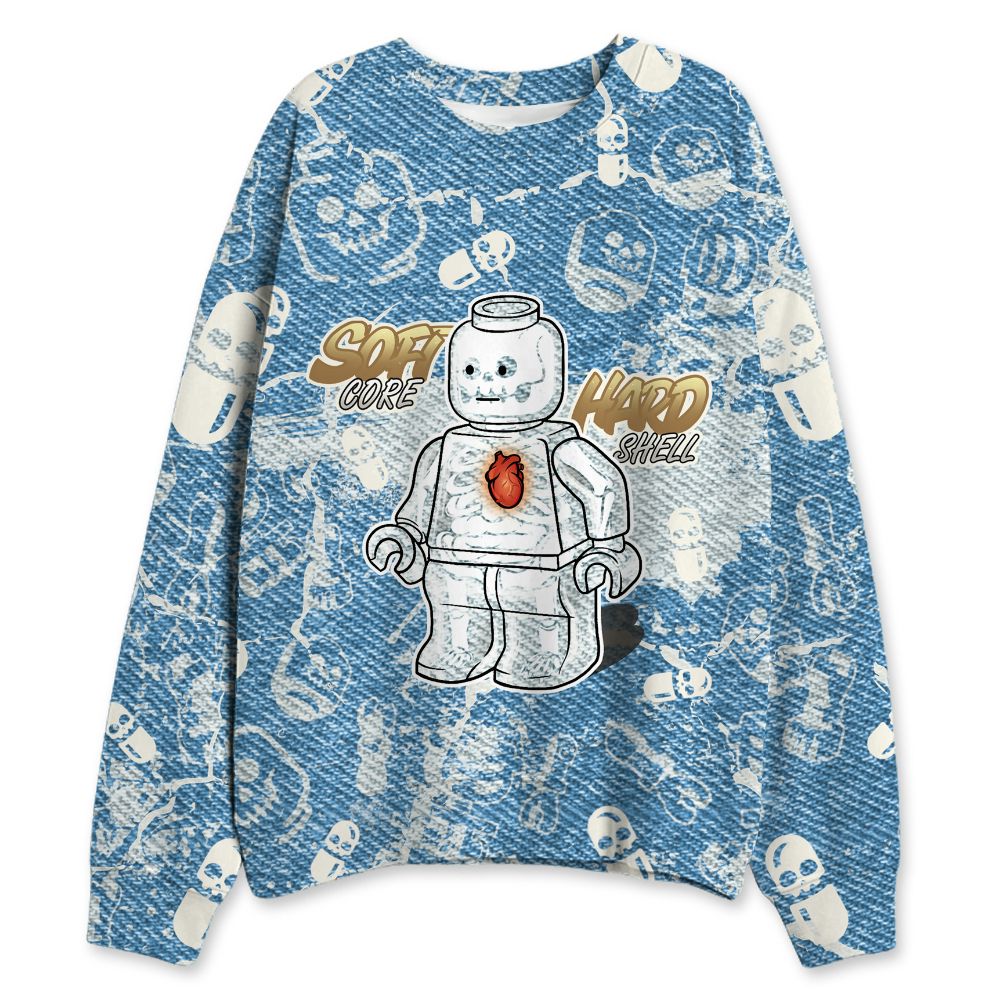 Denim-Worn-Blue-4s-NastyJamz-Sweatshirt-Match-Glowing-Heart-Inside-3D-All-Over-Print