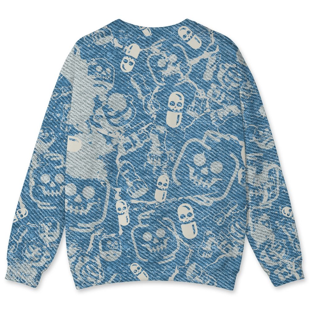 Denim-Worn-Blue-4s-NastyJamz-Sweatshirt-Match-Glowing-Heart-Inside-3D-All-Over-Print