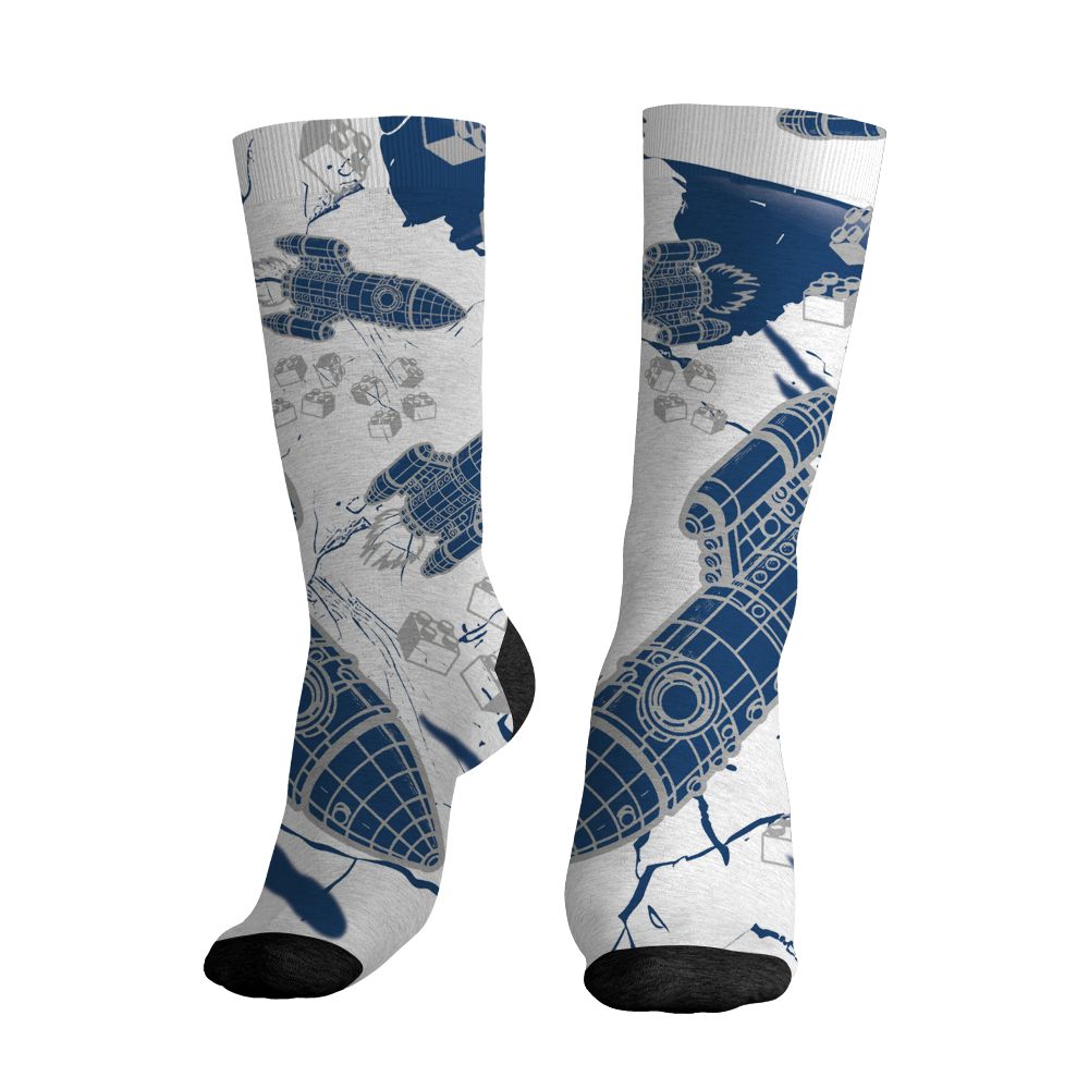 AJ 12 French Blue.NastyJamz Socks Match.Born To Stand Out 3D