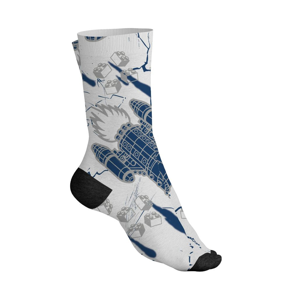 AJ 12 French Blue.NastyJamz Socks Match.Born To Stand Out 3D