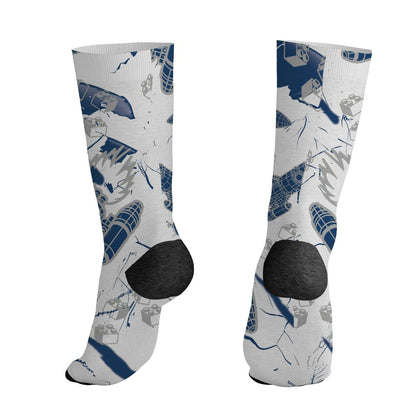 AJ 12 French Blue.NastyJamz Socks Match.Born To Stand Out 3D