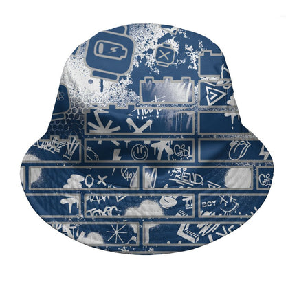 French-Blue-12s-NastyJamz-Bucket-Hat-Match-No-Stock-Emotion-All-Over-Print