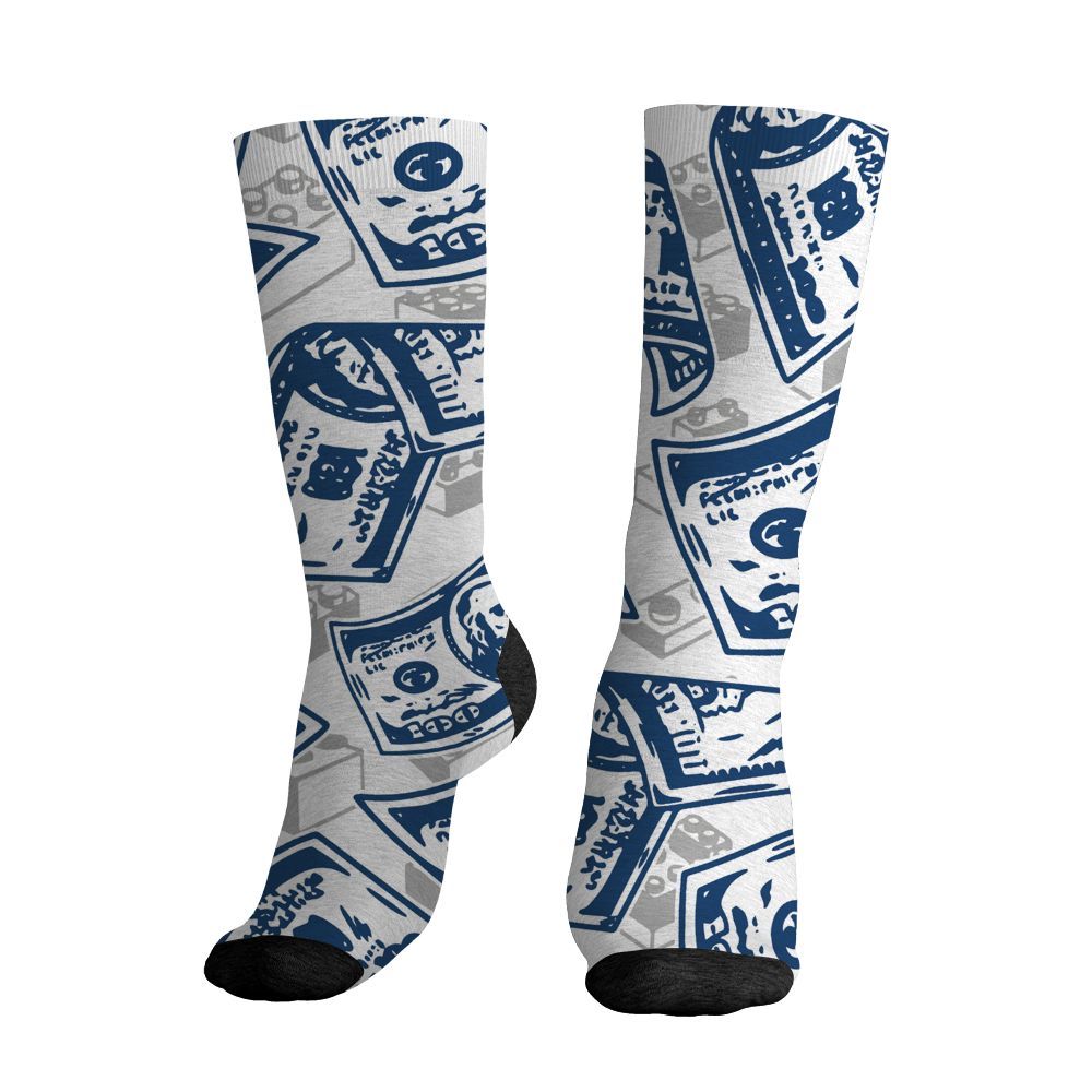 AJ 12 French Blue.NastyJamz Socks Match.Match My Energy Toy 3D
