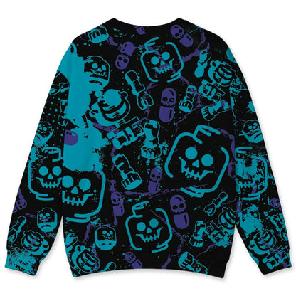 Aqua-8s-NastyJamz-Sweatshirt-Match-Glowing-Heart-Inside-3D-All-Over-Print