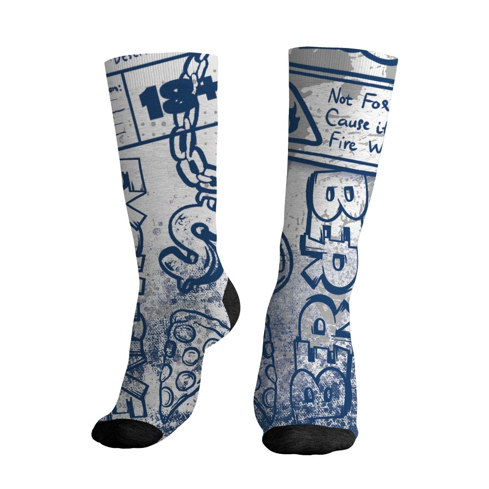 AJ 12 French Blue.NastyJamz Socks Match.BER Toy Box 3D