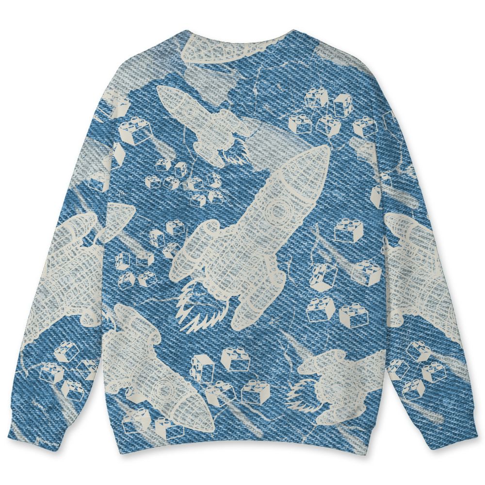 Denim-Worn-Blue-4s-NastyJamz-Sweatshirt-Match-Born-To-Stand-Out-3D-All-Over-Print