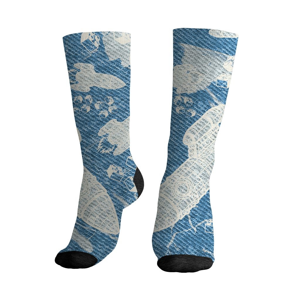 Denim-Worn-Blue-4s-NastyJamz-Socks-Match-Born-To-Stand-Out-3D-All-Over-Print