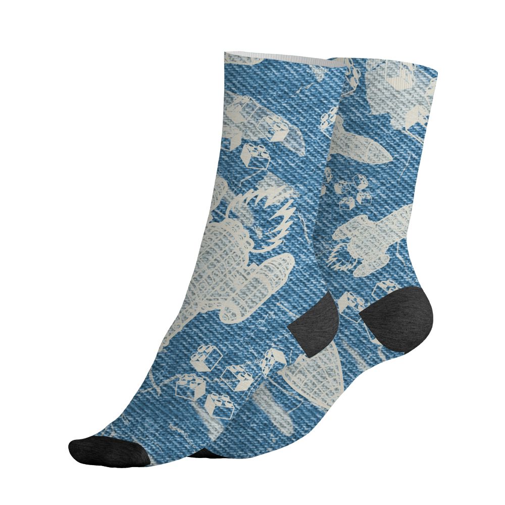 Denim-Worn-Blue-4s-NastyJamz-Socks-Match-Born-To-Stand-Out-3D-All-Over-Print