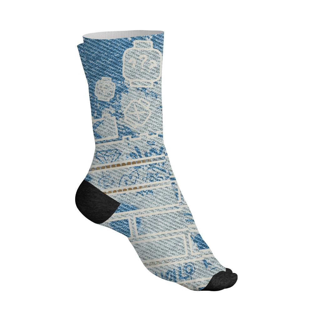 Denim-Worn-Blue-4s-NastyJamz-Socks-Match-No-Stock-Emotion-3D-All-Over-Print
