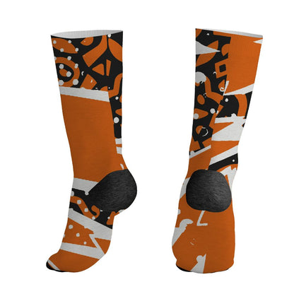 AJ 1 Shattered Backboard.NastyJamz Socks Match.Pattern Geometric 3D