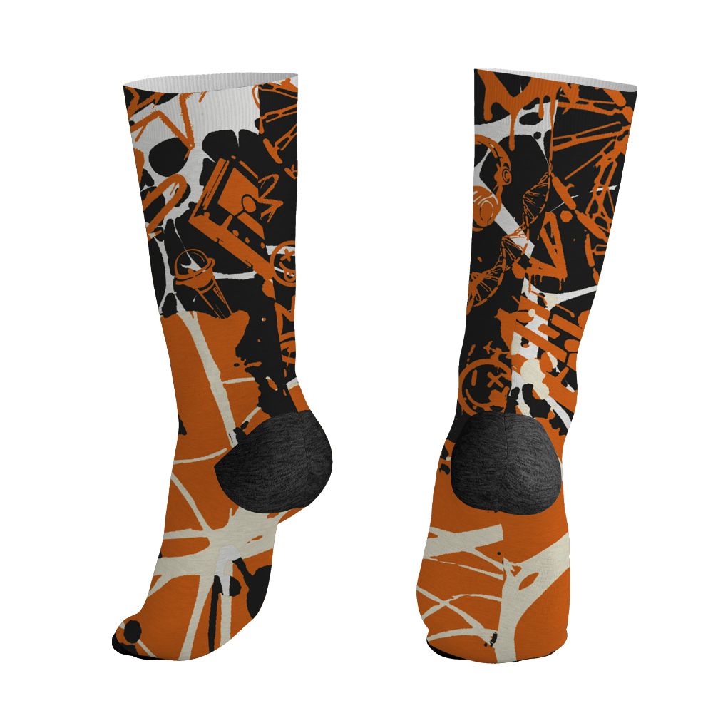 AJ 1 Shattered Backboard.NastyJamz Socks Match.Pattern Dna Graffiti 3D