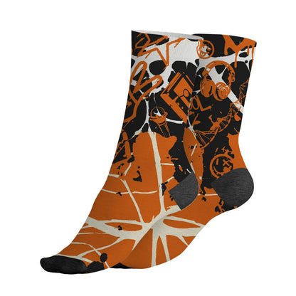AJ 1 Shattered Backboard.NastyJamz Socks Match.Pattern Dna Graffiti 3D