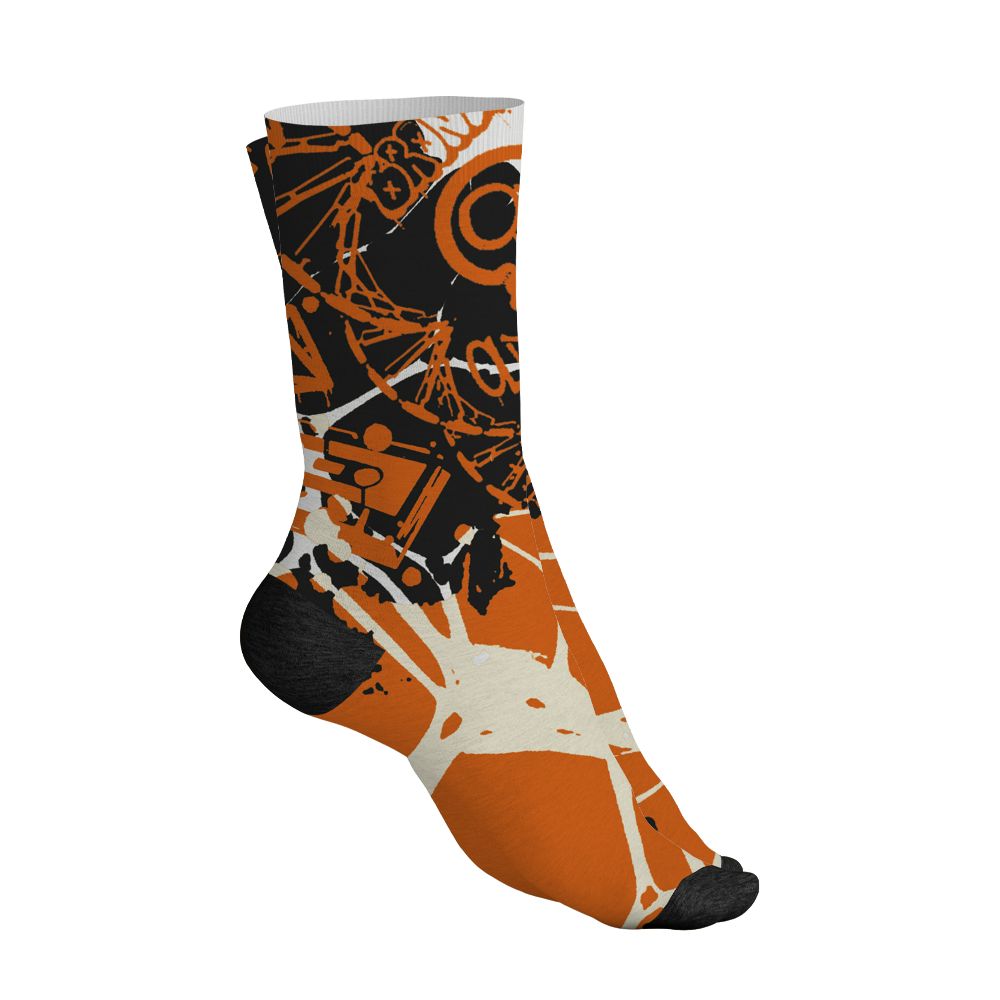 AJ 1 Shattered Backboard.NastyJamz Socks Match.Pattern Dna Graffiti 3D