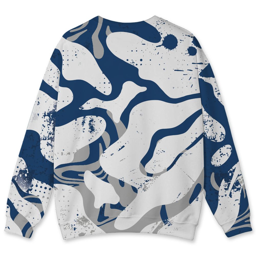 French-Blue-12s-NastyJamz-Sweatshirt-Match-Pattern-Be-Happy-All-Over-Print