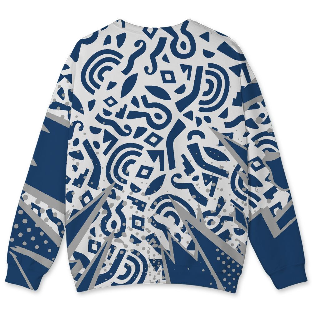 French-Blue-12s-NastyJamz-Sweatshirt-Match-PatPattern-Geometric-All-Over-Print