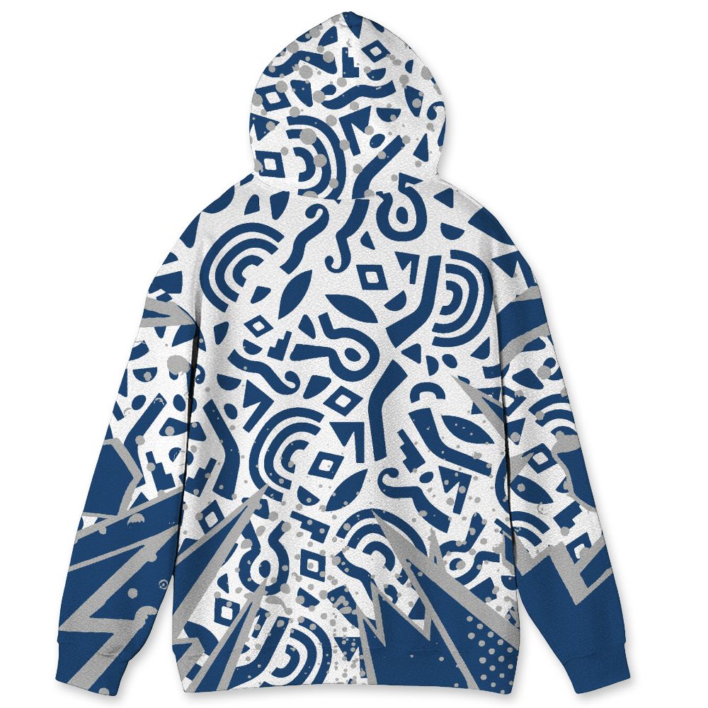 French-Blue-12s-NastyJamz-Hoodie-Match-Pattern-Geometric-All-Over-Print